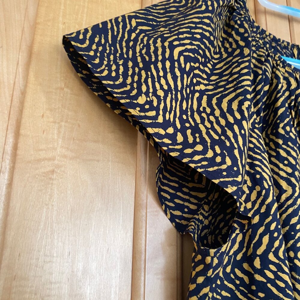 Ulla Johnson Black and Gold Blouse - Picture 2 of 6
